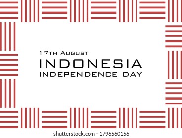 Indonesian Independence day vector. brush indonesian independance day vector.