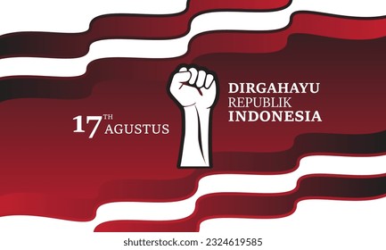 Vorlage für Vektorgrafiken, Stockfotos, Vektorgrafiken und Hintergrundbilder vom indonesischen Unabhängigkeitstag