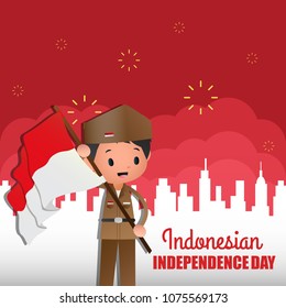 Indonesian Independent Day Illustration