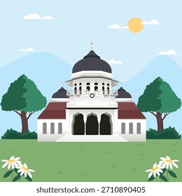 Vetor indonésio do Samudra Pasai islâmico