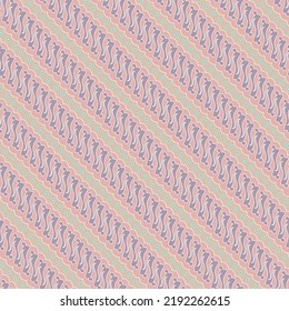Indonesian Javanese machete batik seamless design pattern