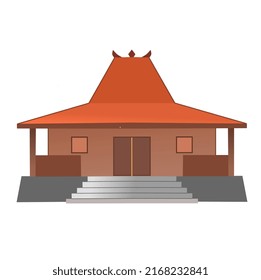 Indonesian Javanese Traditional House Vector