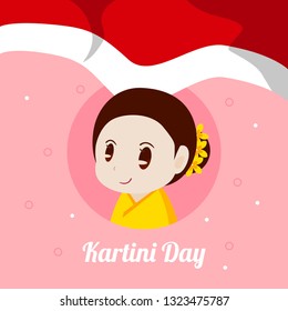 Indonesian Kartini Day Illustration