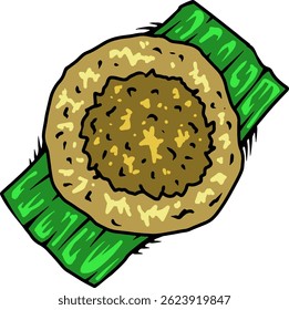 Indonesian Local Foods Illustration Simple