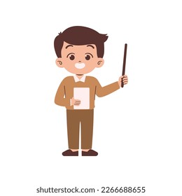 Indonesian male teacher in the classroom