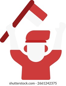 design de ícone de estilo plano homem indonésio