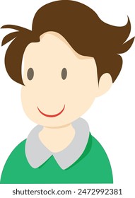 Indonesian man with a friendly smile wearing a green t-shirt