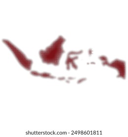 Indonesian map with halftone theme