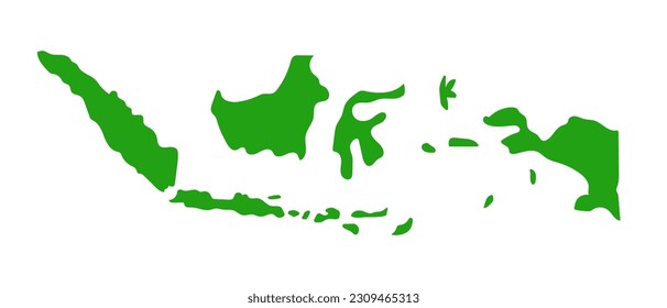 Indonesian map icon. Indonesian islands. Vector.