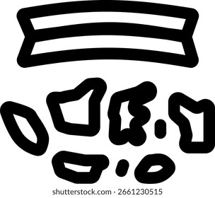 indonesian map outline style icon design