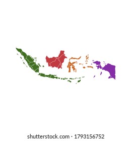 Indonesian Map Vector Design Template Illustration