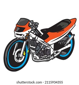 Indonesian model motorbike vector digital image