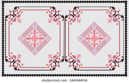 Indonesian Modern Batik Motifs Pattern, Background Motifs With Modern Colors. 