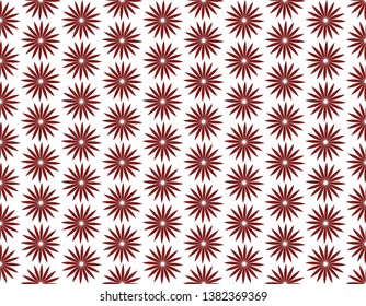 Indonesian Motifs are Flower-Shaped Star Patterns