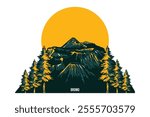 Indonesian Mount Bromo illustrator vector design