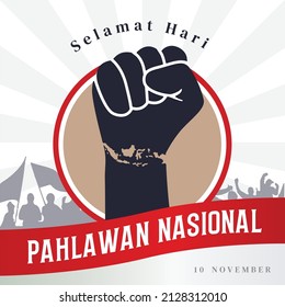 Indonesian National Heroes Day Vector Illustration