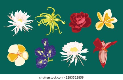 Indonesian native flower with a tropical climate 