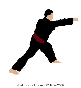 Indonesian original simple martial arts vector design