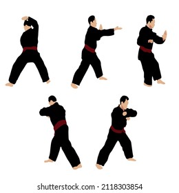 Indonesian original simple martial arts vector design