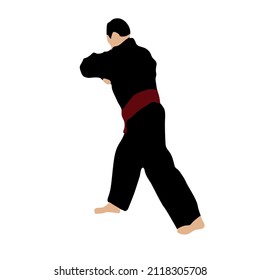Indonesian original simple martial arts vector design