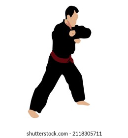 Indonesian original simple martial arts vector design