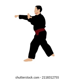 Indonesian original simple martial arts vector design