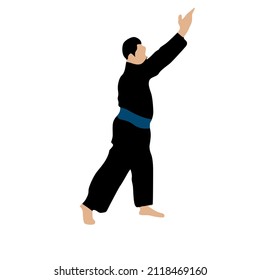 Indonesian original simple martial arts vector design