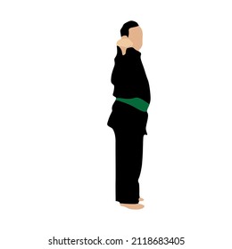 Indonesian original simple martial arts vector design