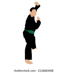 Indonesian original simple martial arts vector design