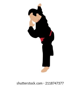 Indonesian original simple martial arts vector design