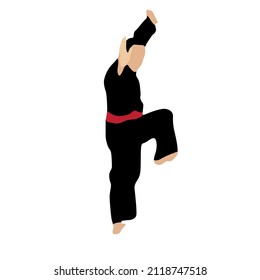 Indonesian original simple martial arts vector design