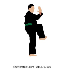 Indonesian original simple martial arts vector design