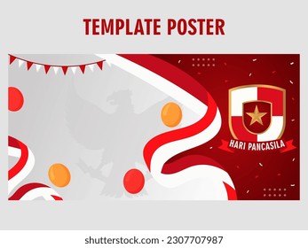Indonesian Pancasila Day Poster Template, to Celebrate the Festival