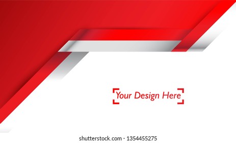 Indonesian patriotic background template with empty space for text, design, Holidays, Independence Day. Welcome to Indonesia concept - Vector