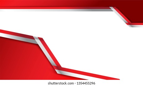 Indonesian patriotic background template with empty space for text, design, Holidays, Independence Day. Welcome to Indonesia concept - Vector