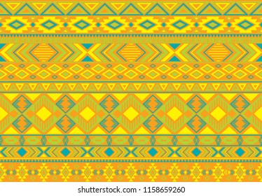Indonesian pattern tribal ethnic motifs geometric seamless vector background. Rich ikat tribal motifs clothing fabric textile print traditional design with triangle and rhombus shapes.