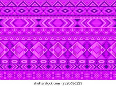 Indonesian pattern tribal ethnic motifs geometric seamless vector background. Chic boho tribal motifs clothing fabric textile print traditional design with triangle and rhombus shapes.