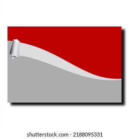 Indonesian red white 3D template independence day blank text greeting 

Vector Format 