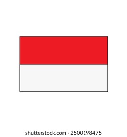 Indonesian red and white flag