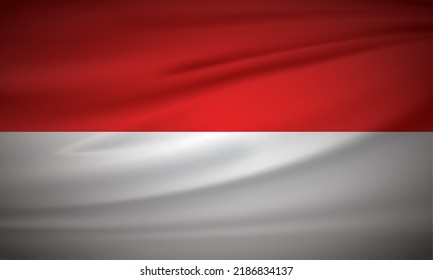Indonesian red and white flag background. Indonesian independence symbol.