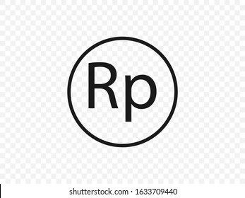 Indonesian rupiah icon. Vector illustration, flat design
