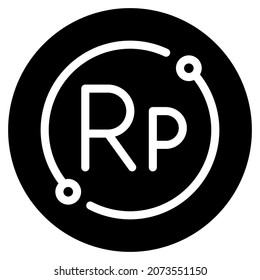 indonesische Rupiah Icon für Website, Anwendung, Druck, Dokument, Plakatdesign, etc.