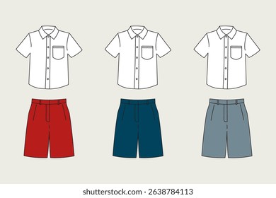 Indonesian school uniform for boy students 