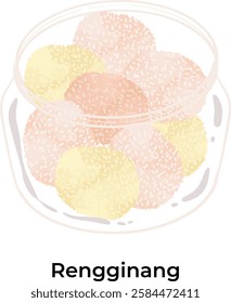 Indonesian Snack for Lebaran Eid Al Fitr Rengginang