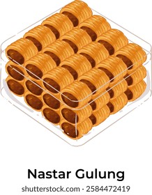 Indonesian Snack for Lebaran Eid Al Fitr Nastar Gulung