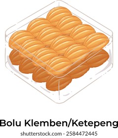 Indonesian Snack for Lebaran Eid Al Fitr Bolu Klemben Ketepeng