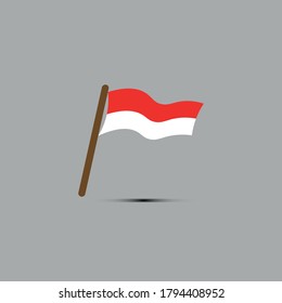 Indonesian state flag vector design