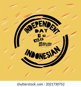 
Indonesian state independence vector stoo photo