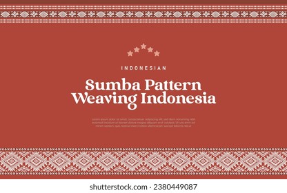 Indonesian Sumba Pattern Weaving Illustration