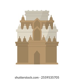 Indonesian Temple Vector Illustration - Mendut Temple